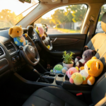 Décoration voiture avec des accessoires Jellycat doux et originaux, idéal pour une ambiance chaleureuse
