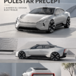 Image du concept Polestar Precept, un modèle futuriste alliant design et technologie.