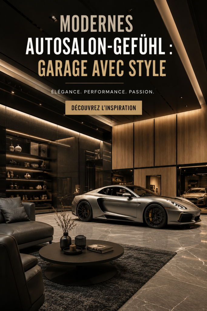 Garage moderne avec un aménagement élégant et stylé