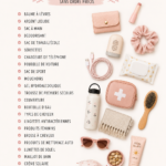 Liste d'indispensables pour les femmes qui voyagent en voiture.