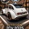 Vue de la nouvelle Citroën 2CV 2025 au design moderne