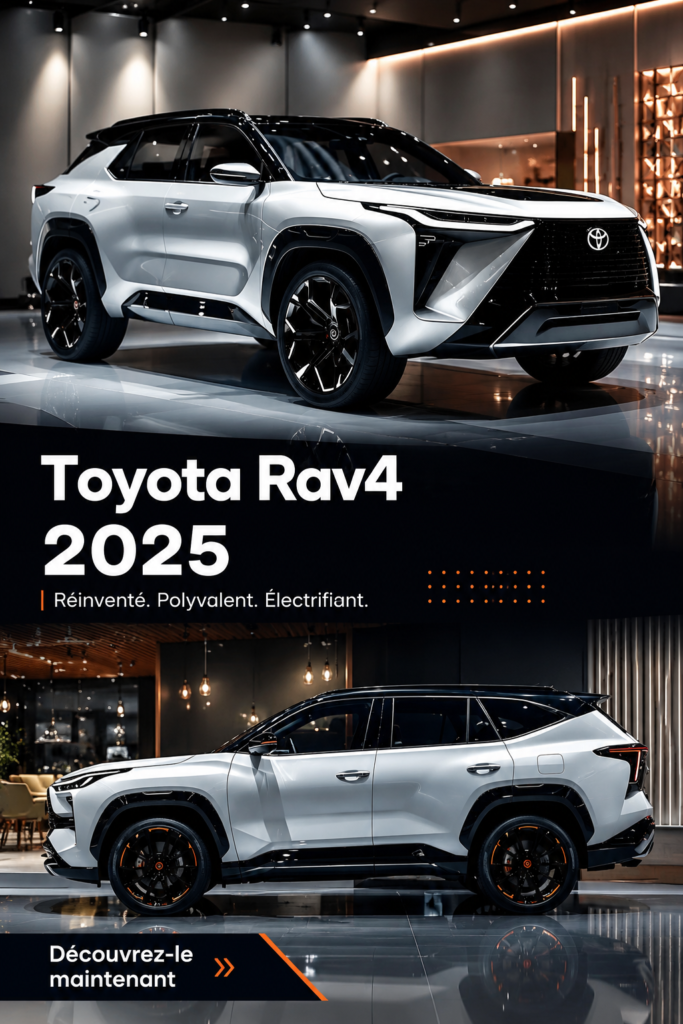 Toyota Rav4 2025 en pleine nature, offrant une vue sur son design élégant