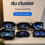 Illustration d'un système Auto.io connecté dans une voiture moderne
