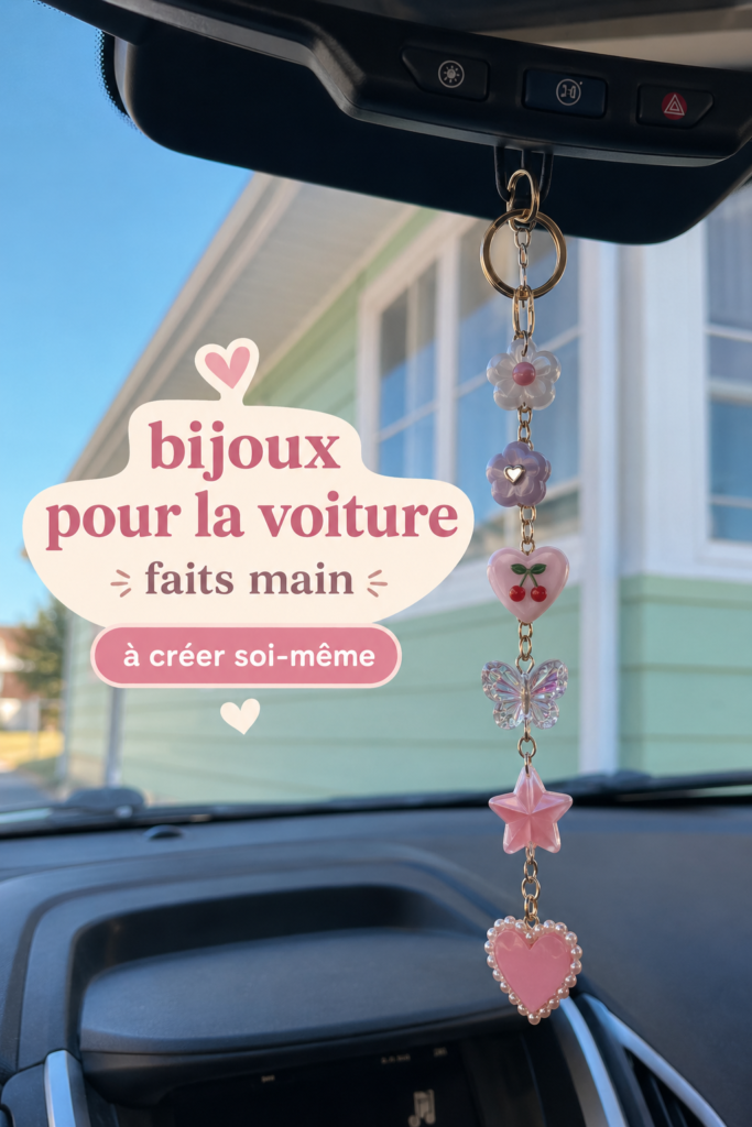 Charm DIY unique pour voiture, fabriqué à la main.