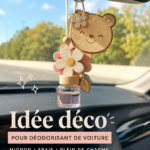 Une voiture décorée avec un parfum mignon et stylé pour une ambiance agréable