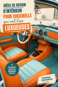 Intérieur accueillant et élégant d'une Volkswagen Beetle