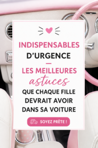 Image d'une voiture bien équipée avec des essentiels visibles.