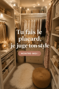 Un dressing stylé remplis de vêtements soigneusement sélectionnés