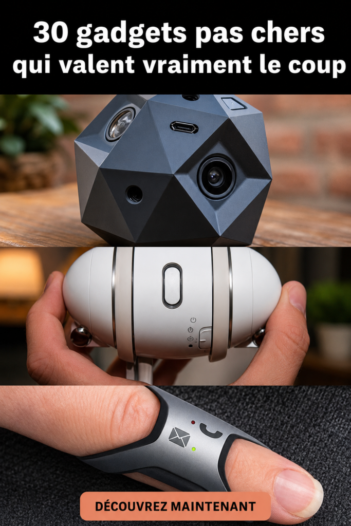 Une sélection de gadgets modernes et pratiques à petit prix