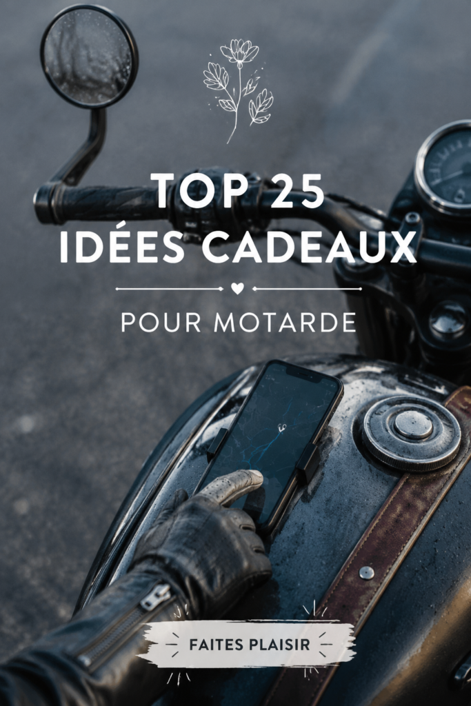 Sélection de cadeaux pour femmes motardes, incluant accessoires et vêtements