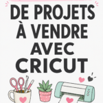 Un ensemble de créations Cricut à vendre, incluant des autocollants et des cartes personnalisées.