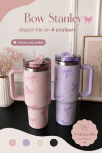 Image d'un nœud Stanley élégant dans quatre couleurs différentes.