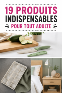 Une sélection d'articles pratiques pour un quotidien réussi, montrant l'esthétique et la fonctionnalité.