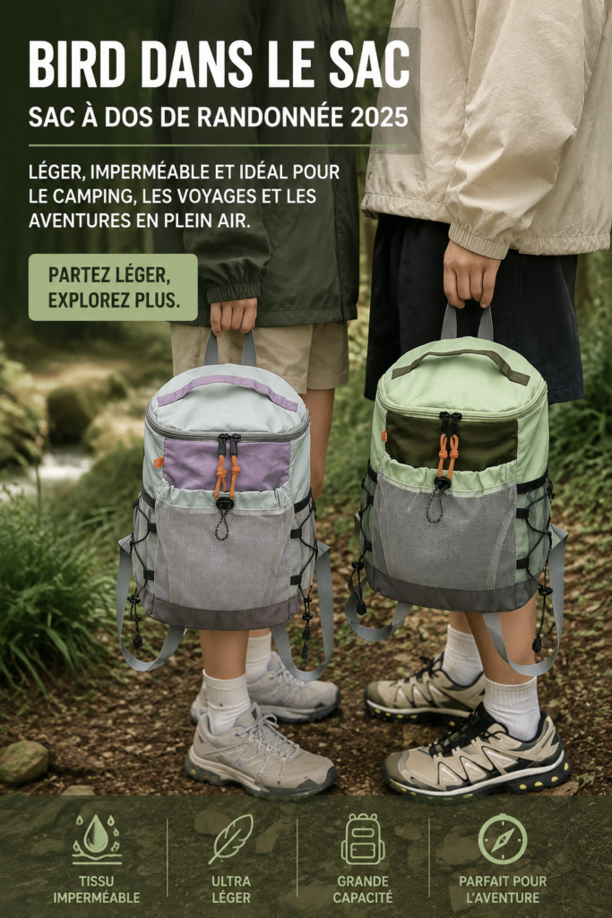 Sac à dos Bird, léger et imperméable, prêt pour l'aventure en plein air