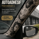 Stickers adhésifs colorés pour l'intérieur d'une voiture moderne