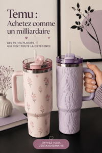 La page d'accueil de Temu avec une sélection de produits variés pour le shopping en ligne