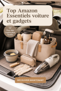 Une voiture équipée de divers accessoires pratiques pour une conduite améliorée