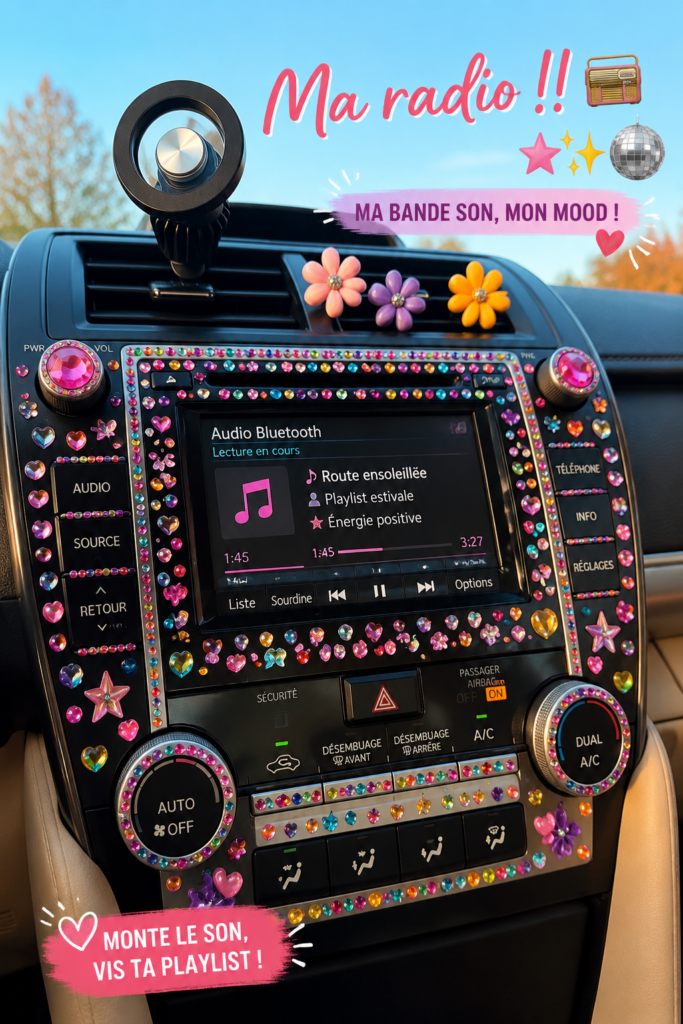 Femme appréciant sa nouvelle radio à la maison dans une ambiance chaleureuse.