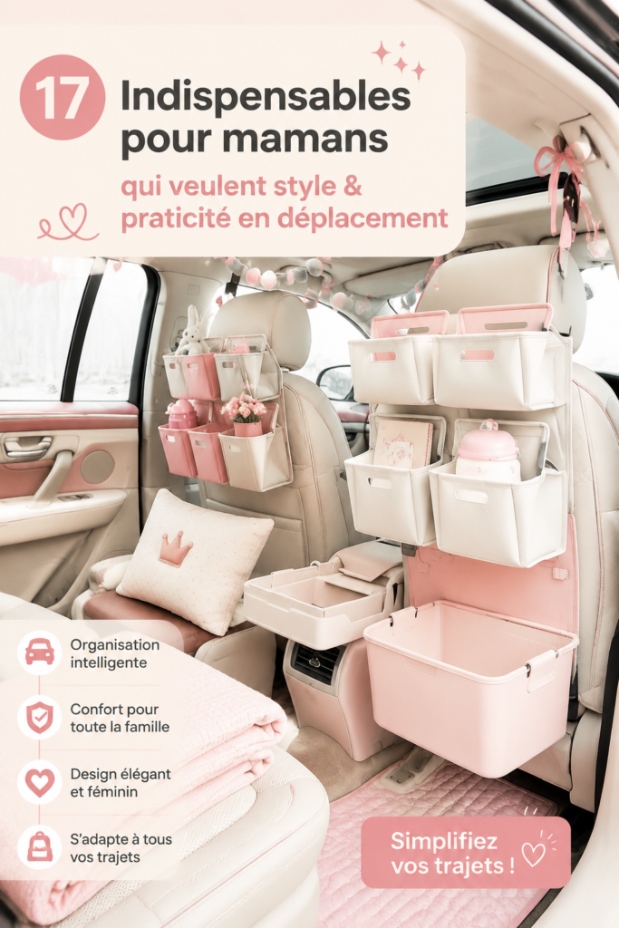 Accessoires stylés pour voiture pour mamans modernes