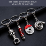 Un échantillon de porte-clés pour voitures, colorés et diversifiés, symbolisant la passion automobile.