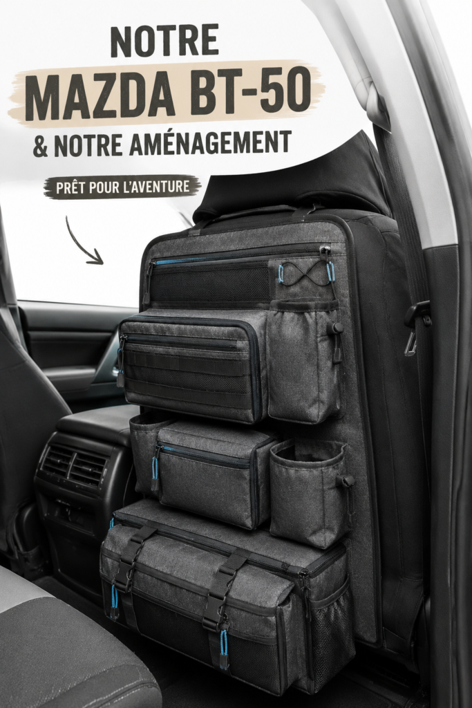 Mazda BT-50 avec aménagement intérieur pratique pour le voyage