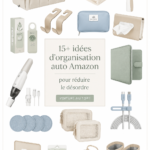 Une voiture bien organisée avec des accessoires de rangement