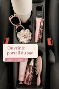 Femme souriante tenant un beau sac à main en cuir, symbole de style et d'élégance