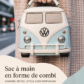 Sac à main Volkswagen inspiré des véhicules vintage, un accessoire unique.