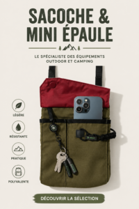 Un sac à bandoulière tendance en extérieur lors d'une sortie estivale.