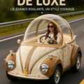 Voiture inspirée du sac à main LV, symbole de luxe et de style