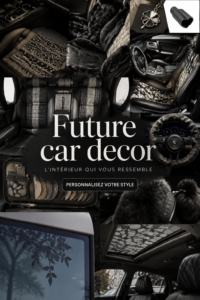 Une voiture moderne avec des accessoires futuristes et élégants.
