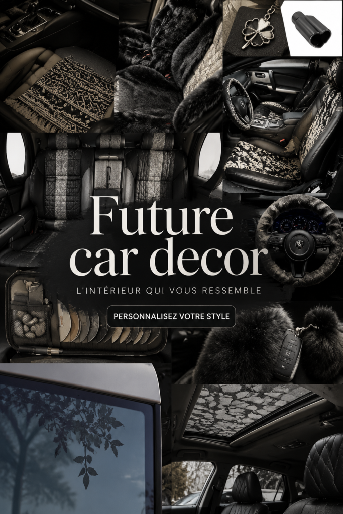 Une voiture moderne avec des accessoires futuristes et élégants.