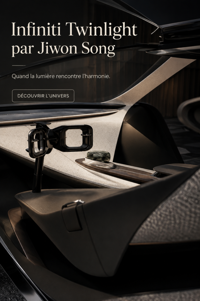 Accessoire voiture Infiniti Twinlight personnalisé dans une station-service