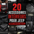 Une Jeep avec un intérieur personnalisé, conférences de couleurs et de textures.