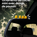 Accessoires miniatures en forme d'animaux pour la décoration de voiture.