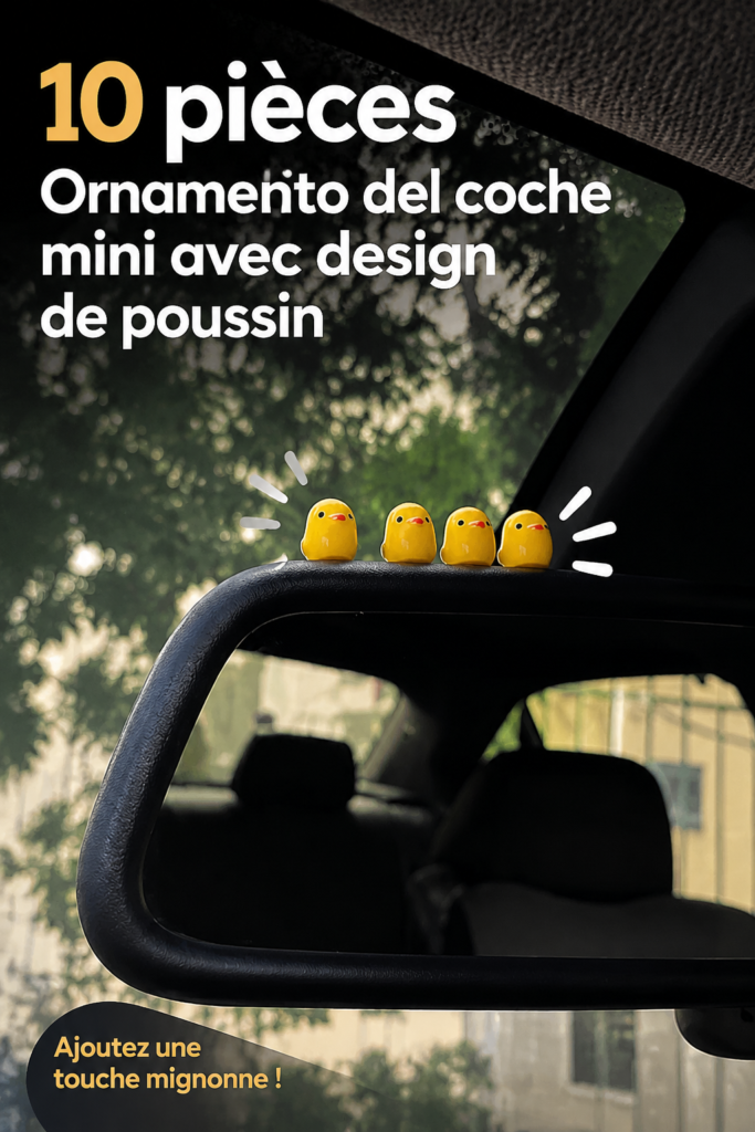 Accessoires miniatures en forme d'animaux pour la décoration de voiture.