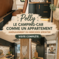 Conversion réussie d'un Mercedes Sprinter en van aménagé, montrant un espace de vie confortable.