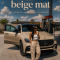 Un SUV Mercedes élégamment customisé en teinte matte beige.