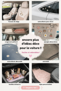 Idées de décoration automobile avec des accessoires charmants