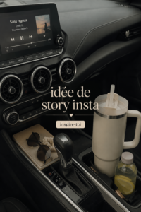Une femme passionnée par sa voiture posant pour une photo Instagram