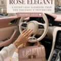 Intérieur rose élégamment aménagé dans une Porsche moderne