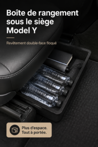 Rangement sous siège en tissu pour Tesla Model Y