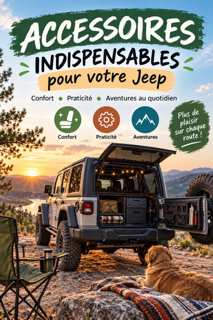 jeep personnalisée avec accessoires confortables