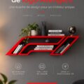 Accessoires décoratifs Avengers dans une bibliothèque moderne