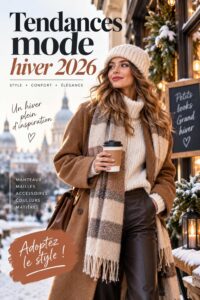 Accessoires tendance pour personnaliser une voiture cet hiver, avec des couleurs chaudes et modernes.