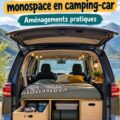 Honda Odyssey transformée en camping-car avec espace de vie cosy