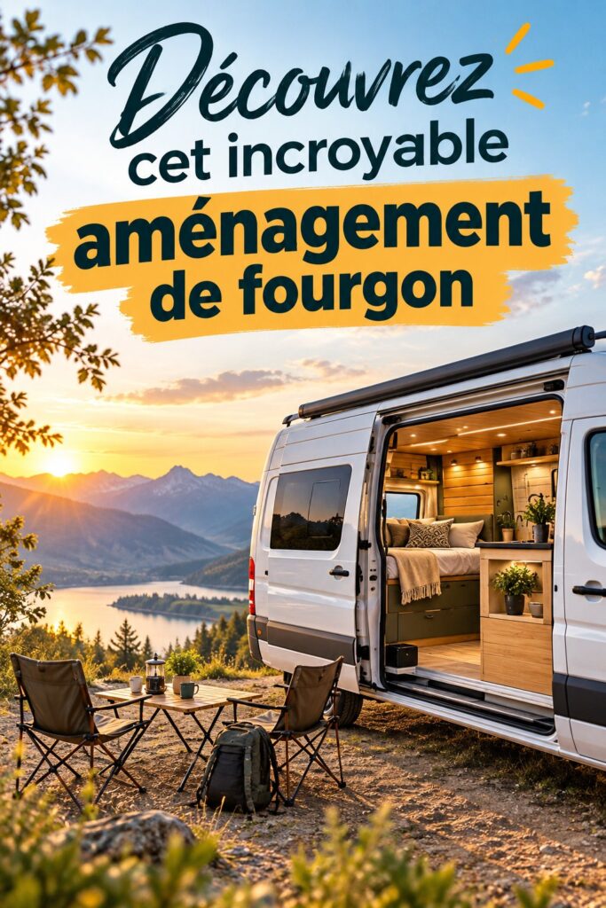 Aménagement inspirant d'un Ford Transit en van confortable pour des escapades