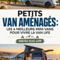 Une fourgonnette aménagée pour la vanlife avec des accessoires de voyage