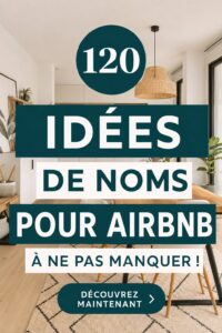 Un espace accueillant pour un Airbnb avec un nom accrocheur affiché.