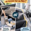 Peinture intérieure d'une voiture avec outils DIY